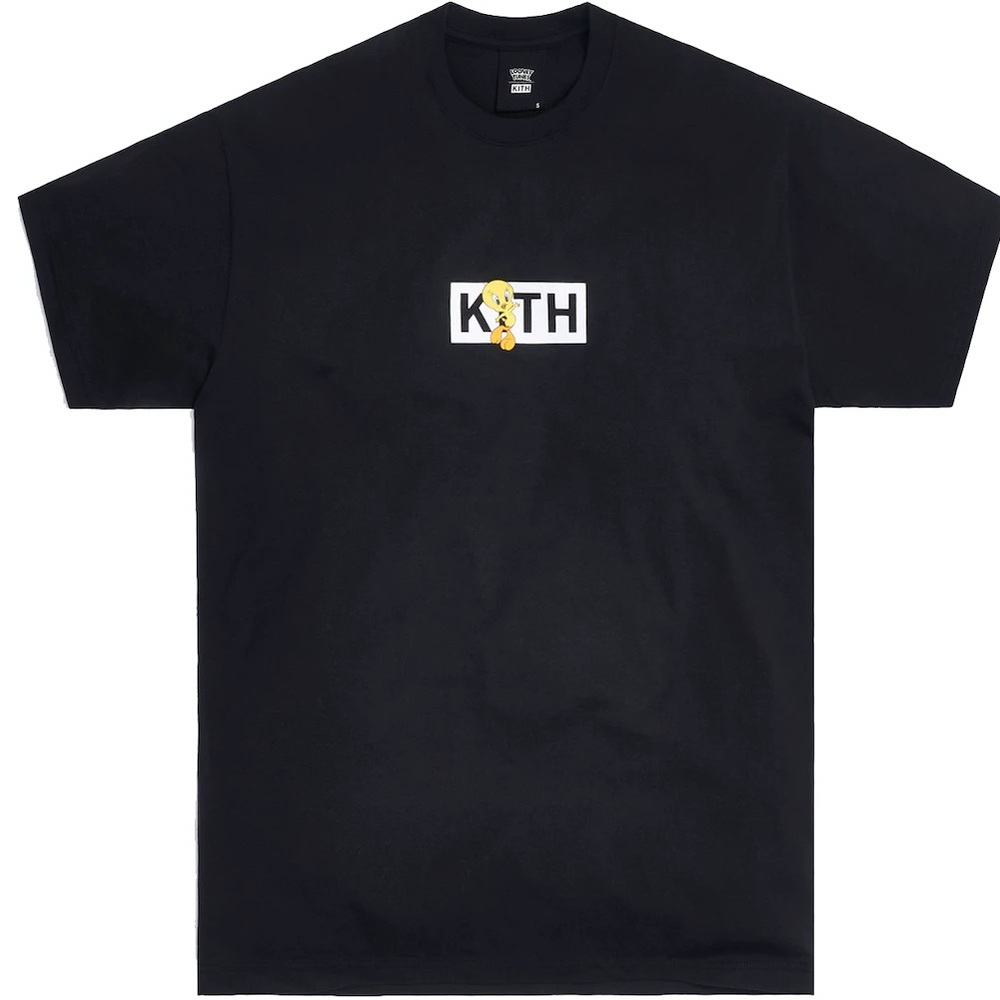 New KITH x LOONEY TUNES Tweety Classic Logo Tee